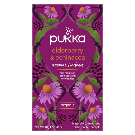[4751] Pukka Organic Teas - Elderberry & Echinacea X 4 X 20pc