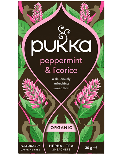 [4762] [20% OFF] Pukka Organic Teas - Peppermint & Licorice X 4 X 20pc