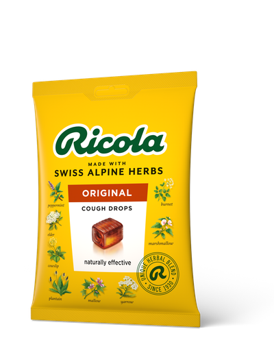 [13188] Ricola Cough Drops - BAG Original Swiss X 12 X 75g