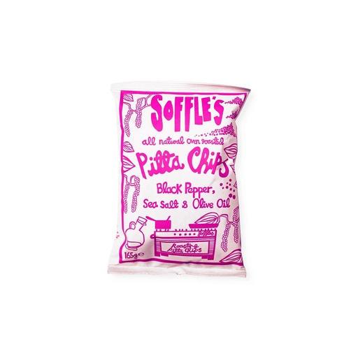 [11022] Soffles Pitta chips - Black Pepper Sea Salt & Olive Oil X 9 X 165g