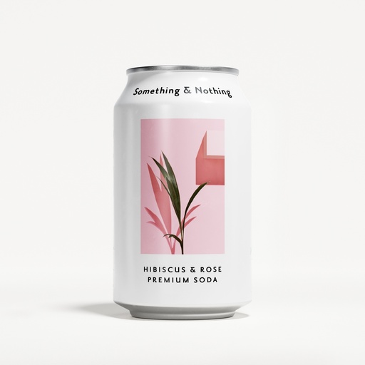 [11621] Something & Nothing Soda - Hibiscus and Rose Premium Soda X 12 X 330ml