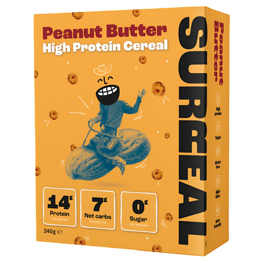 [10885] Surreal High Protein Cereal - Peanut Butter X 6 X 240g