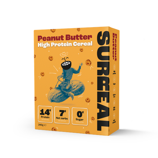 [10885] Surreal High Protein Cereal - Peanut Butter X 6 X 240g