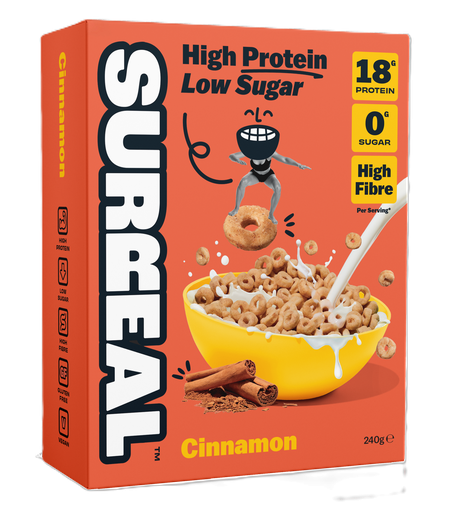 [10886] Surreal High Protein Cereal - Cinnamon X 6 X 240g