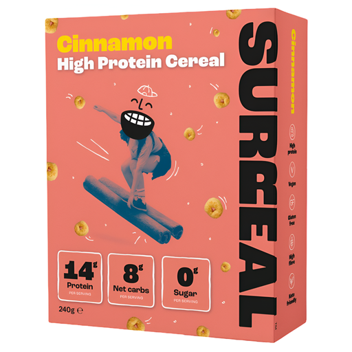 [10886] Surreal High Protein Cereal - Cinnamon X 6 X 240g