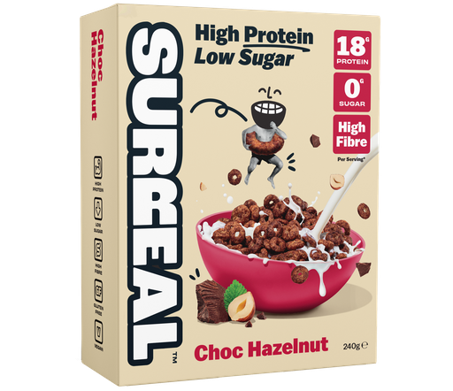[13972] Surreal High Protein Cereal - Choc Hazelnut X 6 X 240g