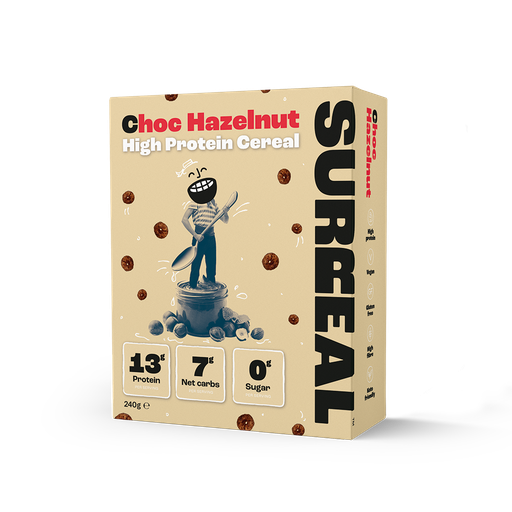 [13972] Surreal High Protein Cereal - Choc Hazelnut X 6 X 240g