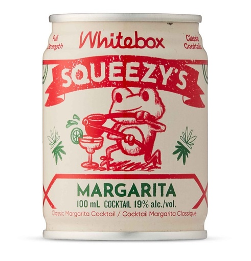 [12189] [15% OFF] Whitebox Cocktails - Squeezys Margarita 19.00%ABV X 12 X 100ml