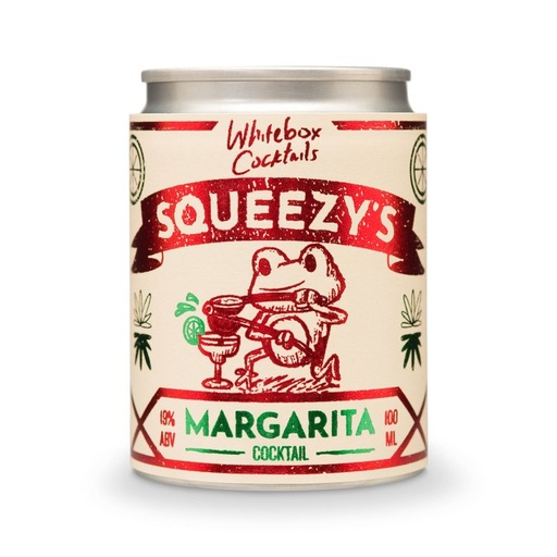 [12189] [15% OFF] Whitebox Cocktails - Squeezys Margarita 19.00%ABV X 12 X 100ml