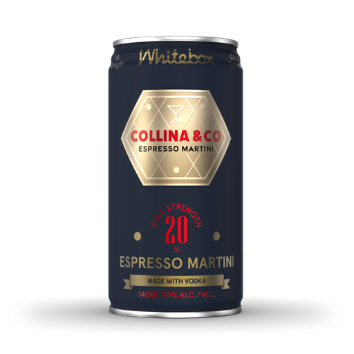 [13307] [15% OFF] Whitebox Cocktails - Collina Espresso Martini 20% ABV X 12 X 140ml