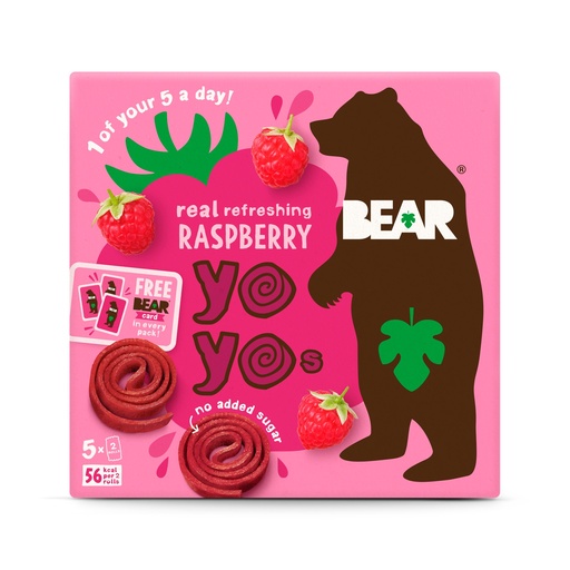 [13884] [15% OFF] Bear Yoyo Fruit Rolls MPK - Raspberry X 6 X (5x20g)