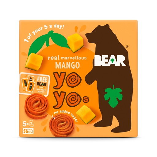 [13885] [15% OFF] Bear Yoyo Fruit Rolls MPK - Mango X 6 X (5x20g)