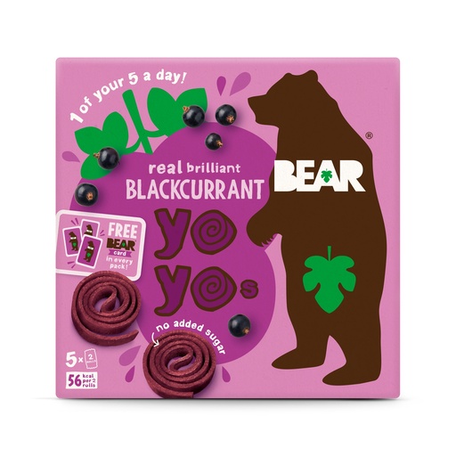 [13886] [15% OFF] Bear Yoyo Fruit Rolls MPK - Blackcurrant X 6 X (5x20g)