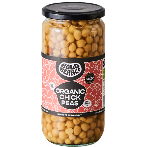 [12692] Bold Bean Co Organic Chickpeas - LARGE Chickpeas X 12 X 700g