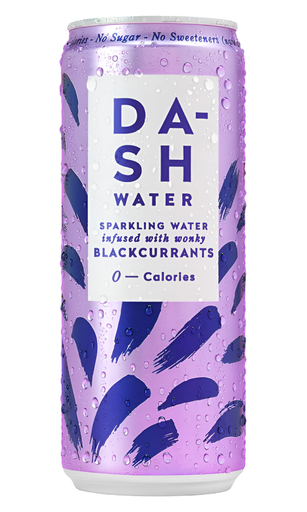 [12063] Dash Sparkling Water - SMALL Blackcurrant X 12 X 330ml