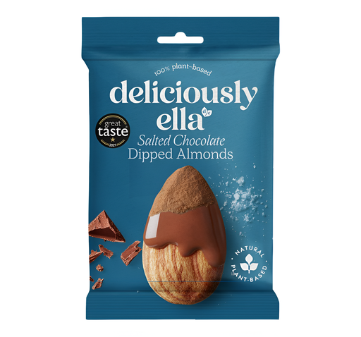 [13002] [20% OFF] Deliciously Ella Chocolate Almonds - Salted X 12 X 27g