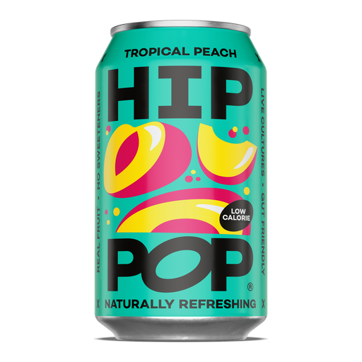 [12811] Hip Pop Gut Lovin Soda - Tropical Peach X 12 X 330ml