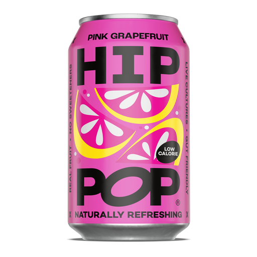 [12812] Hip Pop Gut Lovin Soda - Pink Grapefruit X 12 X 330ml