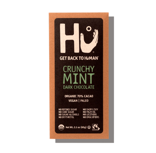 [11352] Hu Kitchen Vegan Chocolate - Mint Dark Chocolate X 12 X 60g