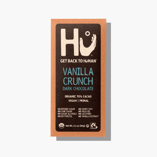 [11353] Hu Kitchen Vegan Chocolate - Vanilla Crunch Dark Chocolate X 12 X 60g