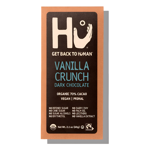 [11353] Hu Kitchen Vegan Chocolate - Vanilla Crunch Dark Chocolate X 12 X 60g