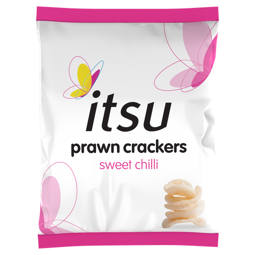 [12110] [20% OFF] Itsu Prawn Crackers - Sweet Chilli X 6 X 60g