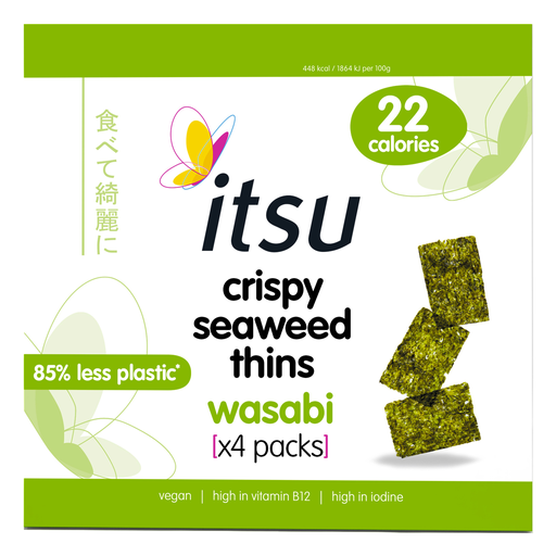 [12105] [15% OFF] Itsu Seaweed - Wasabi Thins Multipack X 8 X (4 X 5g)