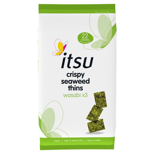 [12105] [20% OFF] Itsu Seaweed - Wasabi Thins Multipack X 8 X (4 X 5g)
