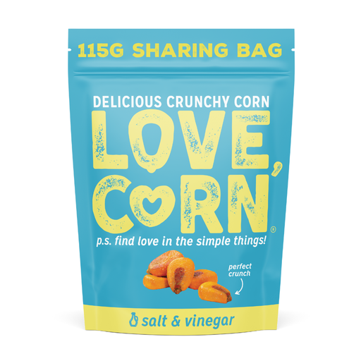 [8495] Love Corn Snack - Sharing Salt & Vinegar X 6 X 115g