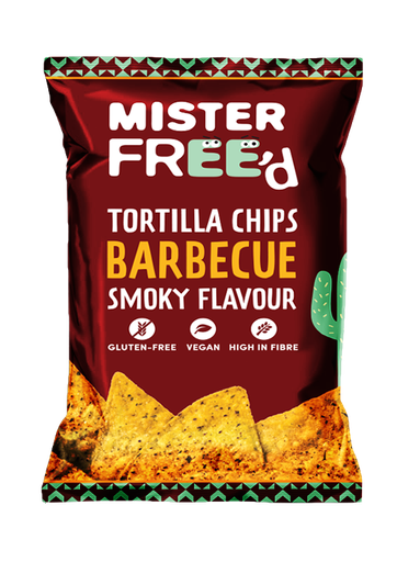 [9203] Mister Freed Tortilla Chips - LARGE BBQ X 12 X 135g