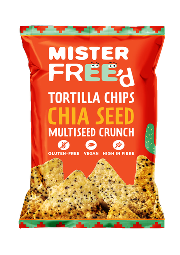 [9204] Mister Freed Tortilla Chips - Chia Seeds X 12 X 135g