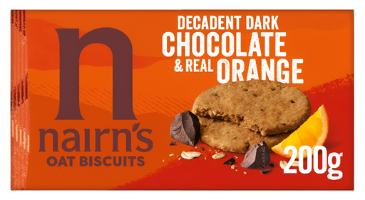 [10436] Nairns Oat Biscuits - Chocolate Orange N9244 X 6 X 200g