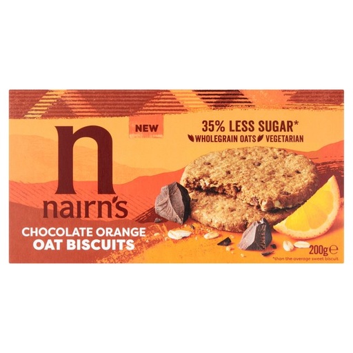 [10436] Nairns Oat Biscuits - Chocolate Orange N9244 X 6 X 200g