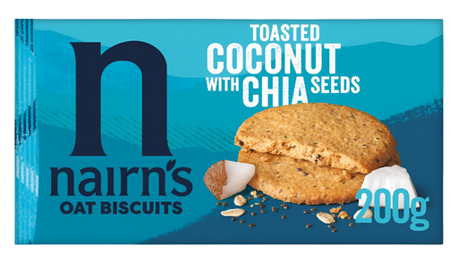 [12085] Nairns Oat Biscuits - Coconut and Chia X 10 X 200g