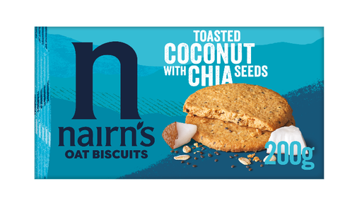 [12085] Nairns Oat Biscuits - Coconut and Chia X 10 X 200g