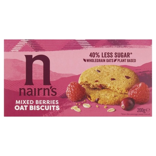 [5648] [20% OFF] Nairns Oat Biscuits - Mixed Berries X 10 X 200g