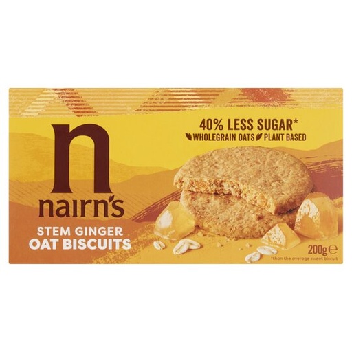 [5811] [20% OFF] Nairns Oat Biscuits - Stem Ginger X 10 X 200g