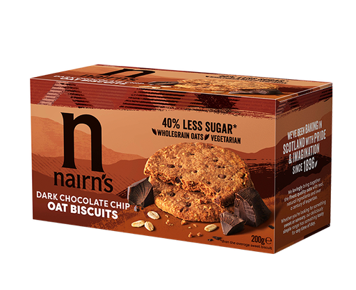 [5813] Nairns Oat Biscuits - Dark Chocolate Chip N9390 X 8 X 200g