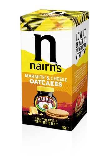 [12500] [20% OFF] Nairns Oatcakes - Marmite and Cheese X 8 X 200g