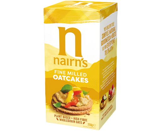 [5786] Nairns Oatcakes - Fine Milled Oatcakes X 12 X 218g