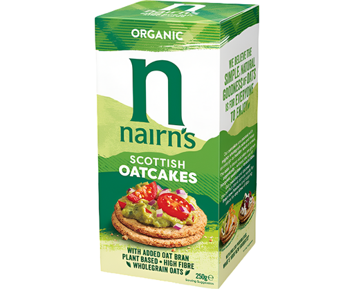 [5788] [20% OFF] Nairns Oatcakes - Organic Oatcakes X 12 X 250g