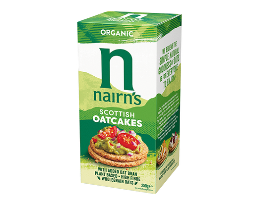 [5788] [20% OFF] Nairns Oatcakes - Organic Oatcakes X 12 X 250g