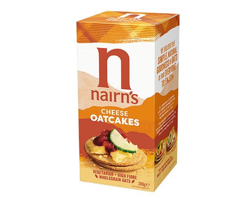 [5790] [20% OFF] Nairns Oatcakes - Cheese Oatcakes X 12 X 200g