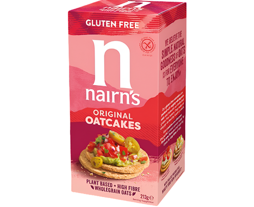 [5793] Nairns Oatcakes - GLUTEN FREE Oatcakes Carton N9640 X 8 X 213g