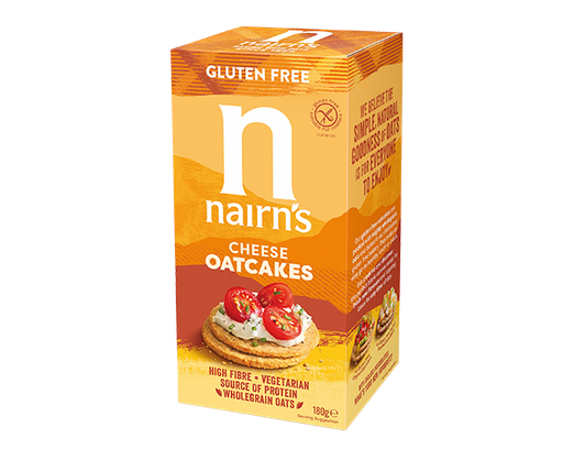 [5795] [20% OFF] Nairns Oatcakes - GLUTEN FREE Cheese Oatcakes X 8 X 180g