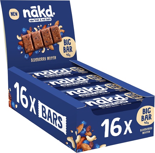 [11655] Nakd Big Bar - Blueberry Muffin X 16 X 45g
