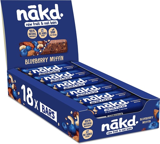 [11651] Nakd Nudies Bar - Blueberry Muffin X 18 X 35g