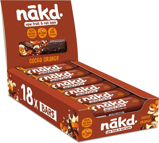 [11652] Nakd Nudies Bar - Cocoa Orange X 18 X 35g