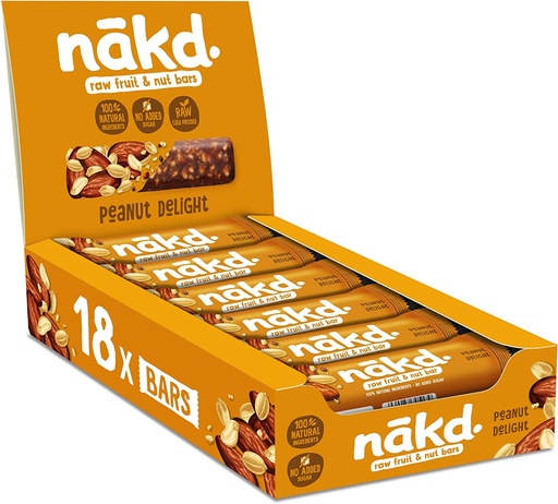 [11654] [20% OFF] Nakd Nudies Bar - Peanut Delight X 18 X 35g