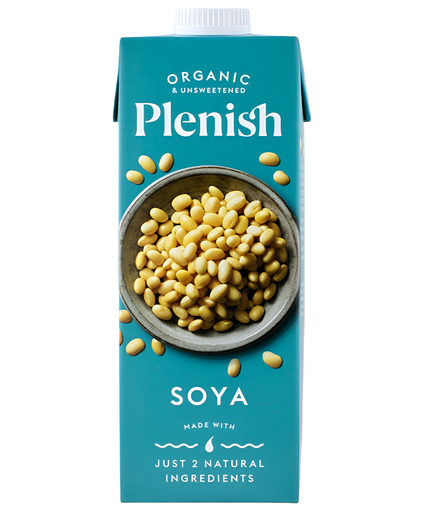 [12419] Plenish Organic Plant Based Milk - Soya X 8 X 1L